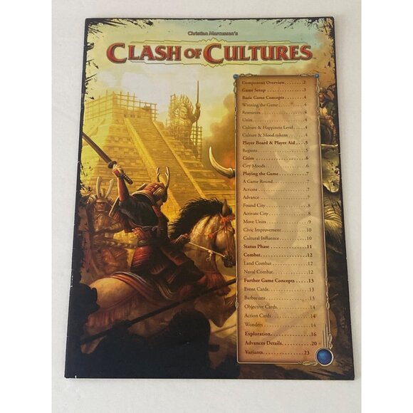 Clash Of Cultures Board Game By Z-Man Games - Picture 16 of 16